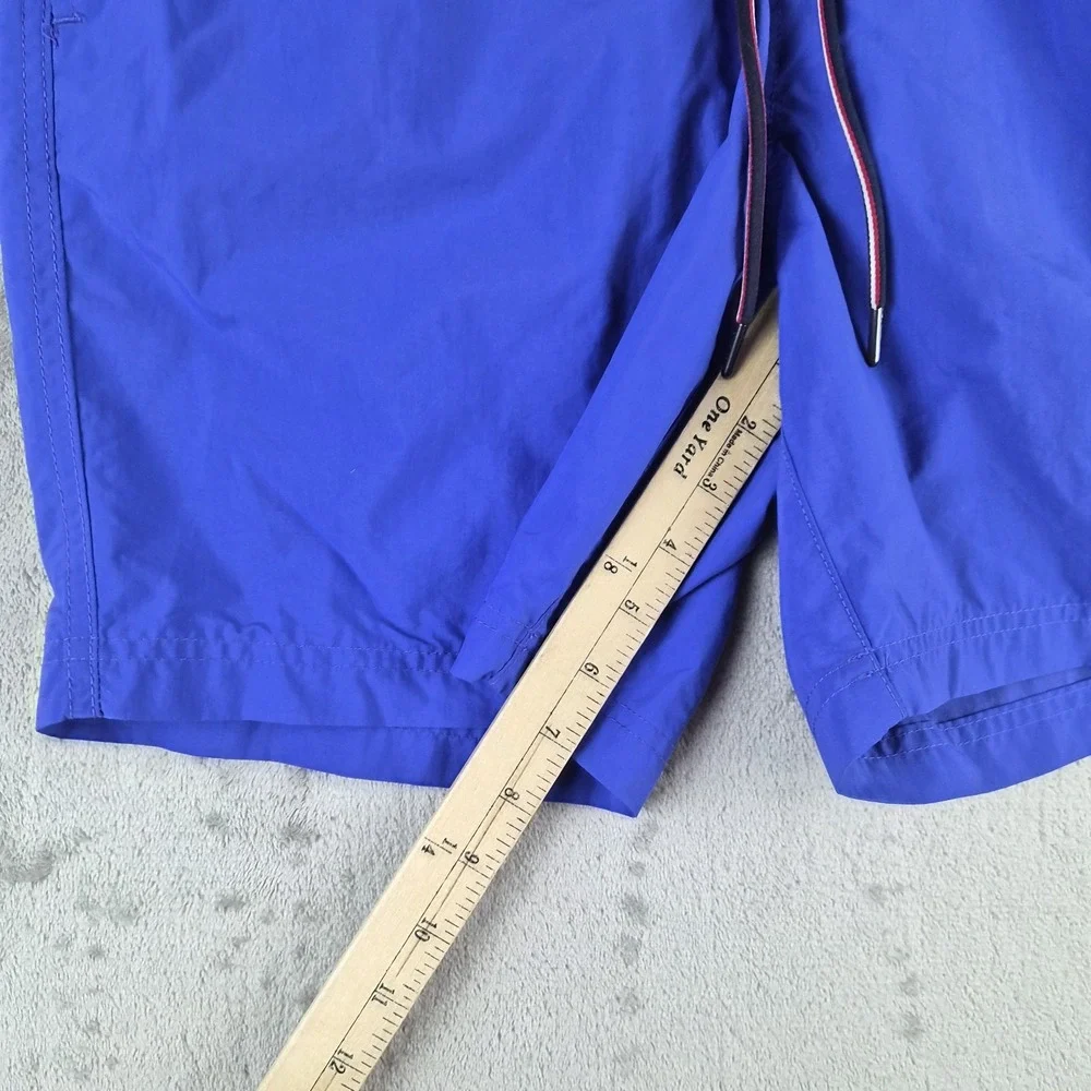 Tommy Hilfiger Swim Trunks Mens Medium Blue Drawstring‎ Mesh Lined Beach NWOT